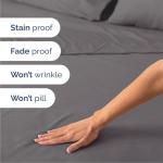 Queen Size Cooling 4-Piece Sheet Set - Dark Grey