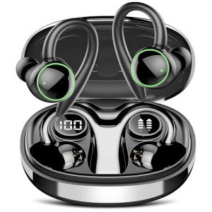 Bluetooth 5.3 Sport Wireless Earbuds with Noise Canceling