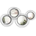 Hicarer 4-Piece Round Metal Wall Mirror Set