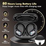 Catitru Wireless Bluetooth Earbuds with 80H Playback