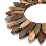 Honiway 12" Boho Sunburst Decorative Wall Mirror