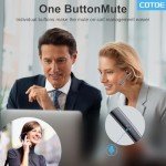 COTOE Bluetooth 5.3 Headset with Charging Case