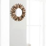 Honiway 12" Boho Sunburst Decorative Wall Mirror