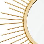 3 Pack Gold Sunburst Wall Mirrors for Home Decor