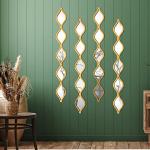Qunclay Teardrop Mirror Wall Art Set - 4 Pcs
