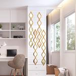 Qunclay Teardrop Mirror Wall Art Set - 4 Pcs