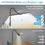 Bright LED Floor Lamp with Adjustable Gooseneck