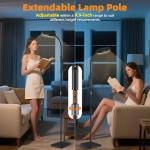 Adjustable LED Floor Lamp with Remote Control