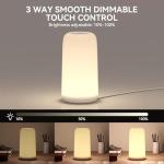 ROOTRO RGB Dimmable Bedside Table Lamp