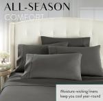 Cooling Queen Bed Sheet Set with 4 Pillowcases