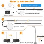 Adjustable LED Floor Lamp with Remote Control