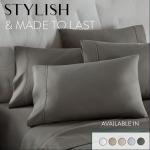 Cooling Queen Bed Sheet Set with 4 Pillowcases