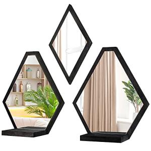 JACKCUBE Geometric Wall Mirrors Set of 3