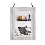 DECORKEY Rustic Rectangle Wall Mirror with Rope