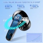 Bluetooth 5.3 Wireless Earbuds with 56 Hours Playtime
