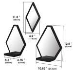 JACKCUBE Geometric Wall Mirrors Set of 3