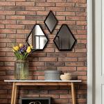 JACKCUBE Geometric Wall Mirrors Set of 3
