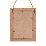 DECORKEY Rustic Rectangle Wall Mirror with Rope