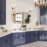 Gold Beveled Full-Length Wall Mirror, 24"x48