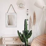 DECORKEY Rustic Rectangle Wall Mirror with Rope