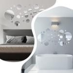32 Pcs Acrylic Mirror Wall Stickers Set