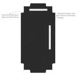 Gold Beveled Full-Length Wall Mirror, 24"x48