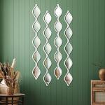 Qunclay Teardrop Decorative Wall Mirror Art