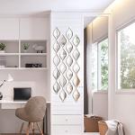 Qunclay Teardrop Decorative Wall Mirror Art