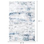 Large 5x7 Modern Abstract Area Rug - Soft & Non-Slip