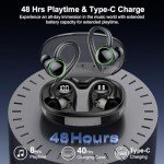 Bluetooth 5.3 Sport Wireless Earbuds with Noise Canceling