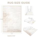 Washable 6x9 Modern Abstract Area Rug