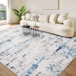 Large 5x7 Modern Abstract Area Rug - Soft & Non-Slip