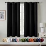 MIULEE Blackout Curtains 63” 2-Panel Set