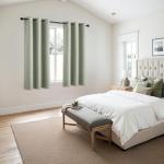 Sage Green Blackout Curtains - 2 Panels, 63 Inch