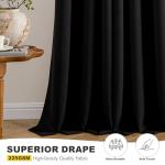 MIULEE Blackout Curtains 63” 2-Panel Set