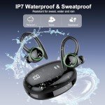 Bluetooth 5.3 Sport Wireless Earbuds with Noise Canceling