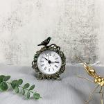 Vintage Mini Table Clock - Silent Analog Design