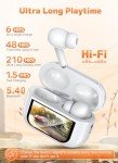 Szwdo Bluetooth 5.4 Wireless Earbuds with Touch Control