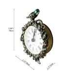 Vintage Mini Table Clock - Silent Analog Design