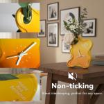 Modern Glass Vase and Clock for Home Decor