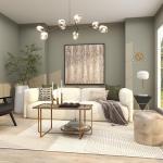 Gold Starburst Wall Clock with Crystal Accents