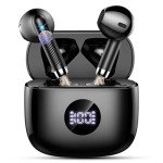 Bluetooth Wireless Earbuds with Noise Cancelling Mics