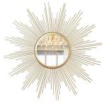 Cityelf 24'' Gold Sunburst Wall Mirror Decor