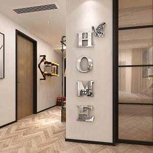 Doeean Acrylic Mirror Letter Wall Decor Stickers