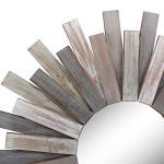 Stonebriar 32" Wood Sunburst Wall Mirror