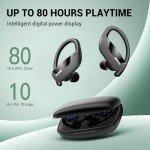OCC Wireless Earbuds with Earhooks - 80Hrs Battery