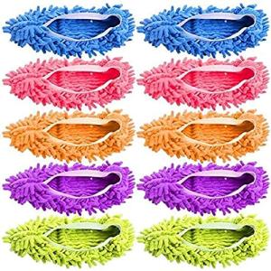 Tamicy Mop Slippers - 5 Pairs of Washable Covers