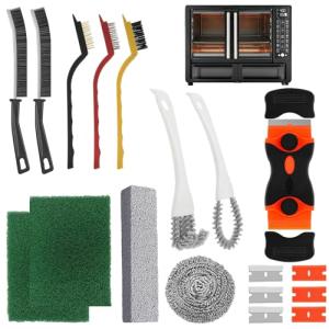 Heavy Duty Oven Cleaner Brush Set for Tough Grime