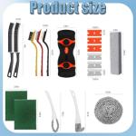 Heavy Duty Oven Cleaner Brush Set for Tough Grime