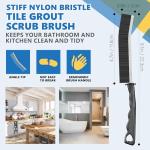 5-Pack Hard Bristle Crevice Cleaning Brushes